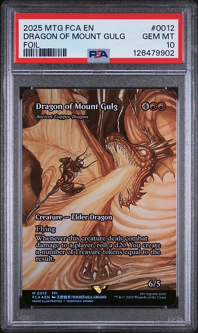 2025 Magic The Gathering Final Fantasy: Through The Ages 0012 Dragon Of Mount Gulg Foil PSA 10
