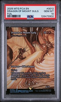 2025 Magic The Gathering Final Fantasy: Through The Ages 0012 Dragon Of Mount Gulg Foil PSA 10