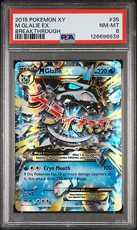 2015 Pokemon Xy Breakthrough 35 M Glalie Ex PSA