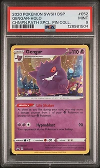 2020 Pokemon Swsh Black Star Promo 052 Gengar-holo Champion's Path Special Pin Collection PSA