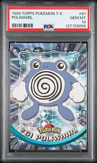 1999 Topps Pokemon Tv 61 Poliwhirl PSA 10