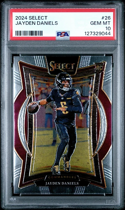 2024 Panini Select 26 Jayden Daniels PSA 10
