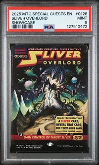2025 Magic The Gathering Edge Of Eternities Special Guests 0128 Sliver Overlord Showcase PSA 9