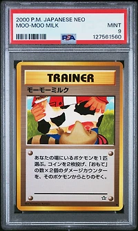 2000 Pokemon Japanese Neo Moo-moo Milk PSA 9