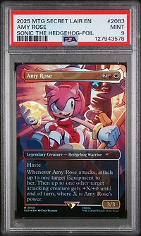 2025 Magic The Gathering Secret Lair Drop 2083 Amy Rose Sonic: Friends & Foes-foil PSA