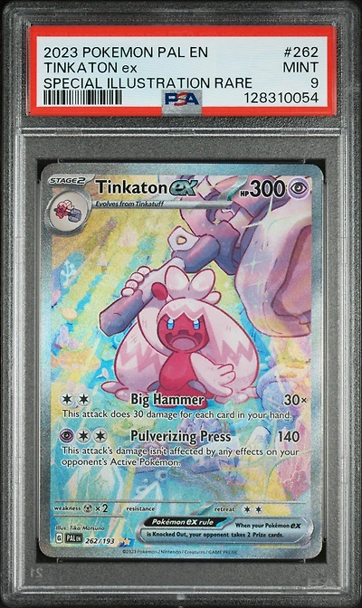 2023 Pokemon Pal En-paldea Evolved 262 Tinkaton Ex Special Illustration Rare PSA 9