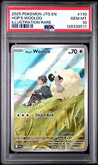 2025 Pokemon Jtg En-journey Together 170 Hop's Wooloo Illustration Rare PSA 10