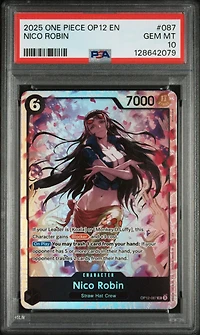 2025 One Piece Op12-legacy Of The Master 087 Nico Robin PSA 10