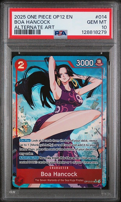 2025 One Piece Op12-legacy Of The Master 014 Boa Hancock Alternate Art PSA 10