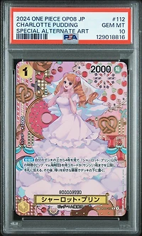 2024 One Piece Japanese Op08-two Legends 112 Charlotte Pudding Special Alternate Art PSA 10