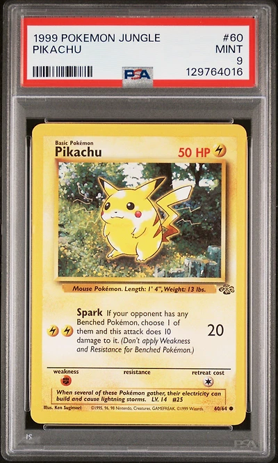 1999 Pokemon Jungle 60 Pikachu PSA 9