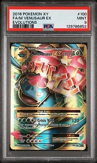 2016 Pokemon Xy Evolutions 100 Full Art/m Venusaur Ex PSA