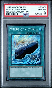 2025 Yu-gi-oh! Nike Collaboration En001 Winds Of Victory PSA 10