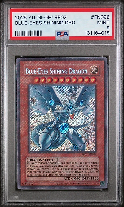 2025 Yu-gi-oh! Rp02-retro Pack 2 En096 Blue-eyes Shining Dragon PSA