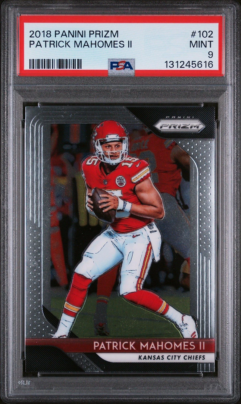 2018 Panini Prizm 102 Patrick Mahomes Ii PSA 9