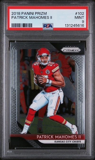 2018 Panini Prizm 102 Patrick Mahomes Ii PSA 9