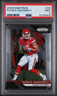 2018 Panini Prizm 102 Patrick Mahomes Ii PSA 9