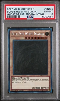 2022 Yu-gi-oh! Gfp2-ghosts From The Past: The 2nd Haunting En175 Blue-eyes White Dragon 1st Edition PSA 8