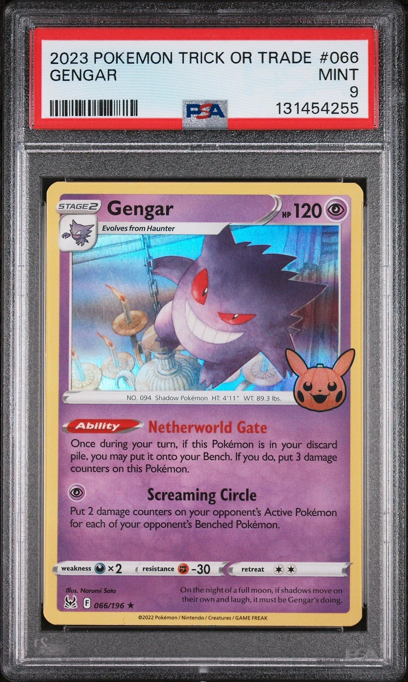 2023 Pokemon Trick Or Trade 066 Gengar PSA
