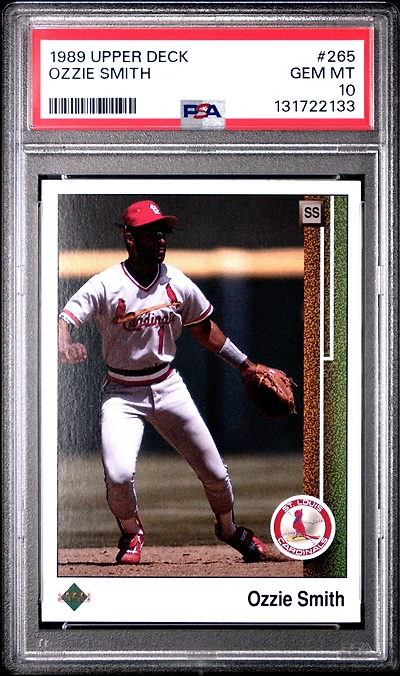1989 Upper Deck 265 Ozzie Smith PSA 10
