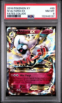 2016 Pokemon Xy Fates Collide 69 M Altaria Ex PSA 8