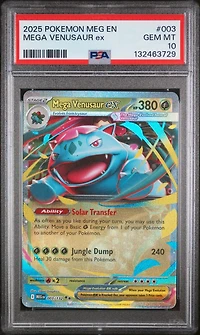 2025 Pokemon Meg En-mega Evolution 003 Mega Venusaur Ex PSA