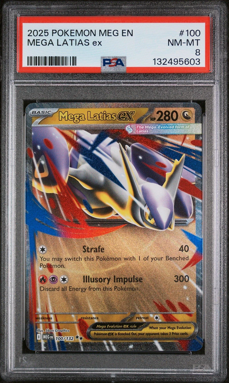 2025 Pokemon Meg En-mega Evolution 100 Mega Latias Ex PSA