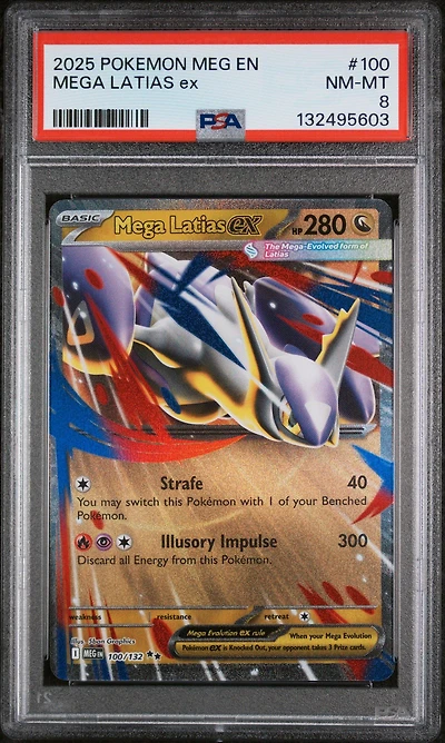 2025 Pokemon Meg En-mega Evolution 100 Mega Latias Ex PSA