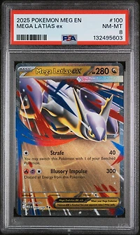 2025 Pokemon Meg En-mega Evolution 100 Mega Latias Ex PSA