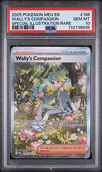 2025 Pokemon Meg En-mega Evolution 186 Wally's Compassion Special Illustration Rare PSA