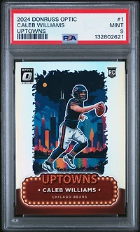 2024 Panini Donruss Optic Uptowns 1 Caleb Williams PSA 9