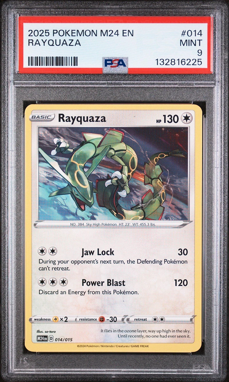 2025 Pokemon M24 En-mcdonald's Collection 014 Rayquaza PSA