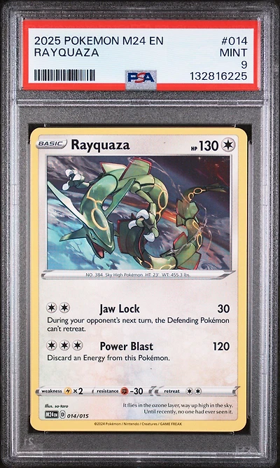 2025 Pokemon M24 En-mcdonald's Collection 014 Rayquaza PSA