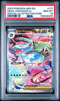 2025 Pokemon Meg En-mega Evolution 177 Mega Venusaur Ex Special Illustration Rare PSA