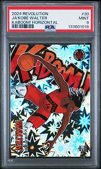 2024 Panini Revolution Kaboom! Horizontal 30 Ja'kobe Walter PSA 9