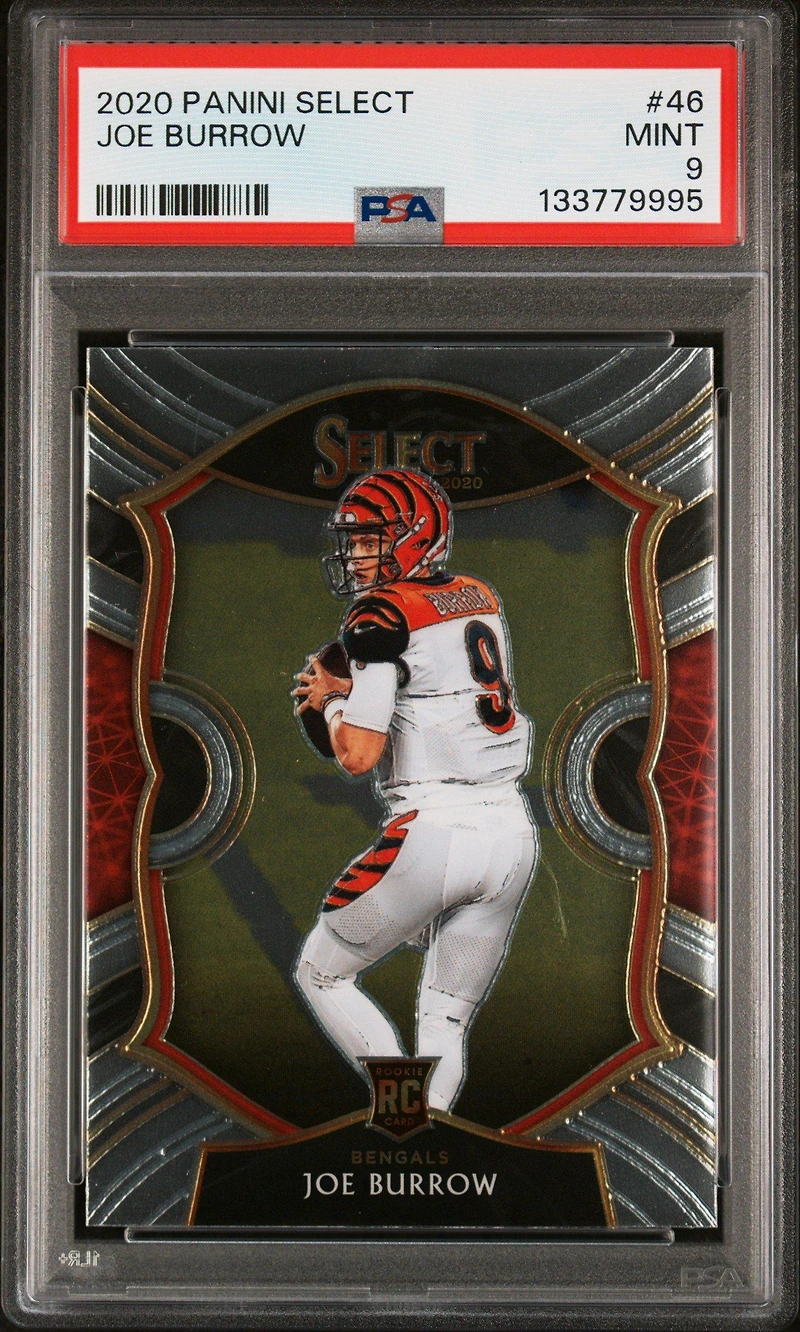 2020 Panini Select 46 Joe Burrow PSA 9