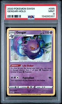 2020 Pokemon Sword & Shield 085 Gengar-holo PSA 9