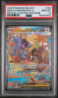 2025 Pokemon Meg En-mega Evolution 182 Mega Kangaskhan Ex Special Illustration Rare PSA