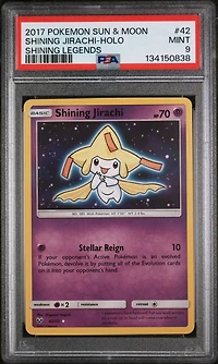 2017 Pokemon Sun & Moon Shining Legends 42 Shining Jirachi-holo PSA