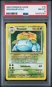 1999 Pokemon Game 15 Venusaur-holo PSA