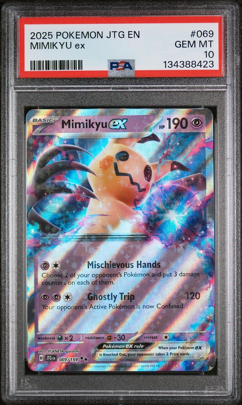 2025 Pokemon Jtg En-journey Together 069 Mimikyu Ex PSA 10