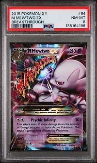 2015 Pokemon Xy Breakthrough Mewtwo Ex PSA