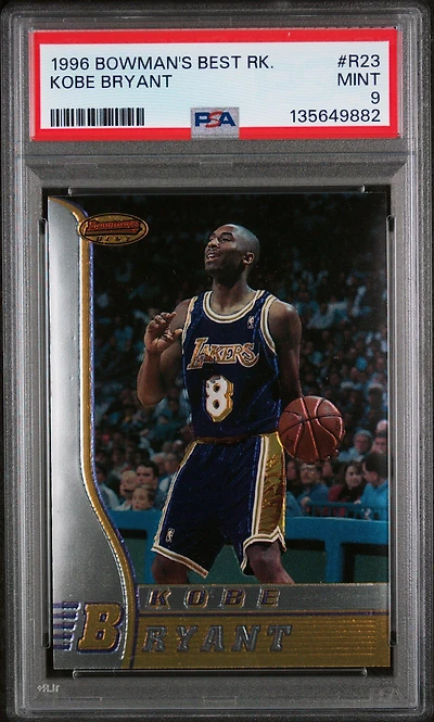 1996 Bowman's Best Rookie R23 Kobe Bryant PSA 9