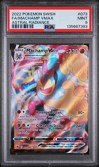 2022 Pokemon Sword & Shield Astral Radiance 073 Full Art/machamp Vmax PSA 9