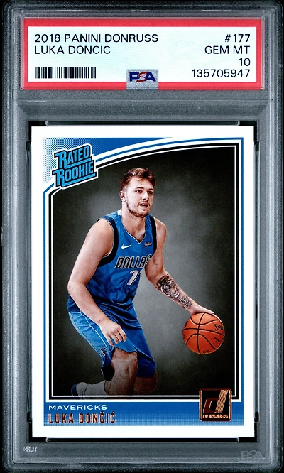 2018 Panini Donruss 177 Luka Doncic PSA