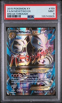 2015 Pokemon Xy Breakthrough 159 Full Art/m Mewtwo Ex PSA