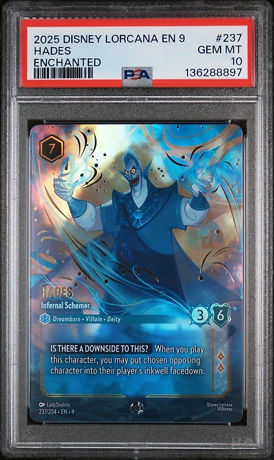2025 Disney Lorcana En 9-fabled 237 Hades
