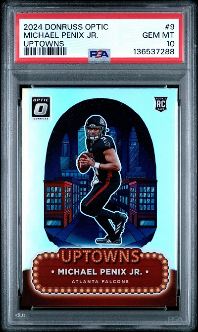 2024 Panini Donruss Optic Uptowns 9 Michael Penix Jr. PSA 10