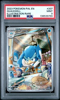 2023 Pokemon Pal En-paldea Evolved 207 Quaxwell Illustration Rare PSA