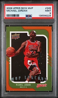 2008 Upper Deck Mvp 245 Michael Jordan PSA 9